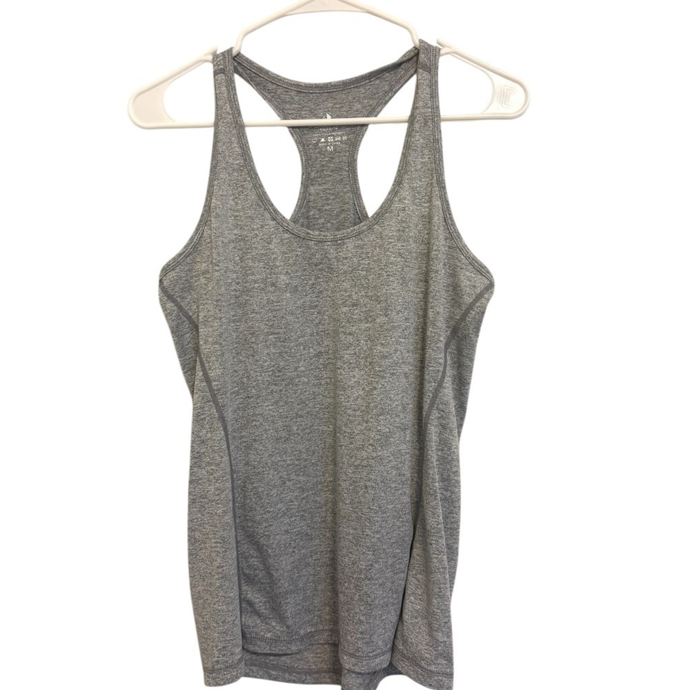 2/$15 Icyzone Gray Heather Racerback Athletic Tank Top – Women’s Medium